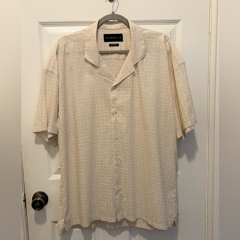 Abercrombie & Fitch Button-Up Relaxed Fit Shirt Men’s Size XL